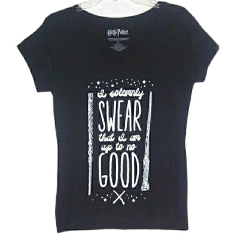 Harry Potter Up To No Good Black Tee T-shirt XL Halloween